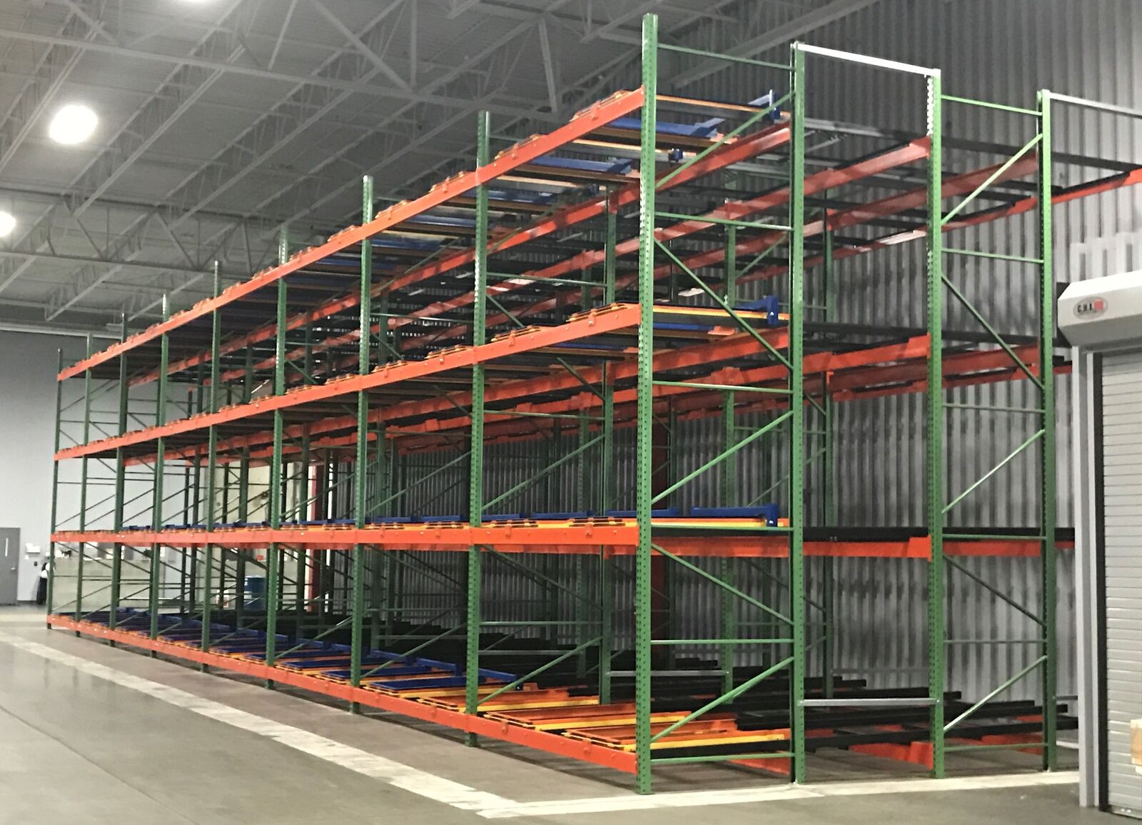 Pushback Rack system warehouse storage system